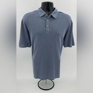 Tommy Bahama Polo Shirt Golf Modal & Polyester‎ Blue Men’s Large L Short Sleeve